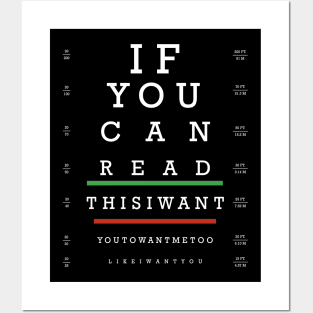 Snellen Chart Pop Song Posters and Art